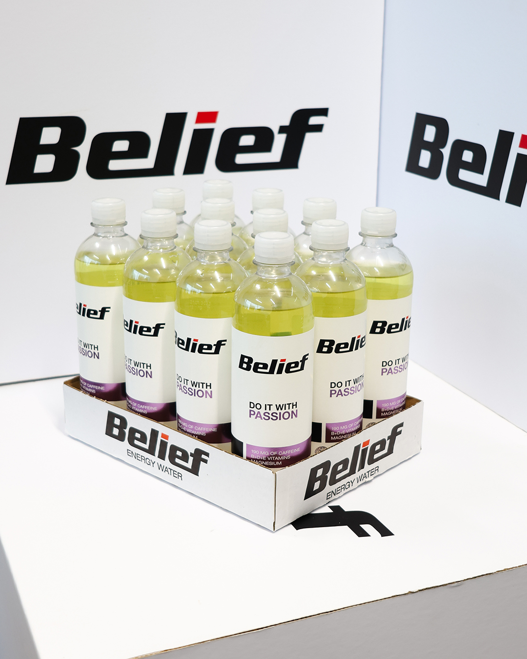 belief energy water, caffeine water